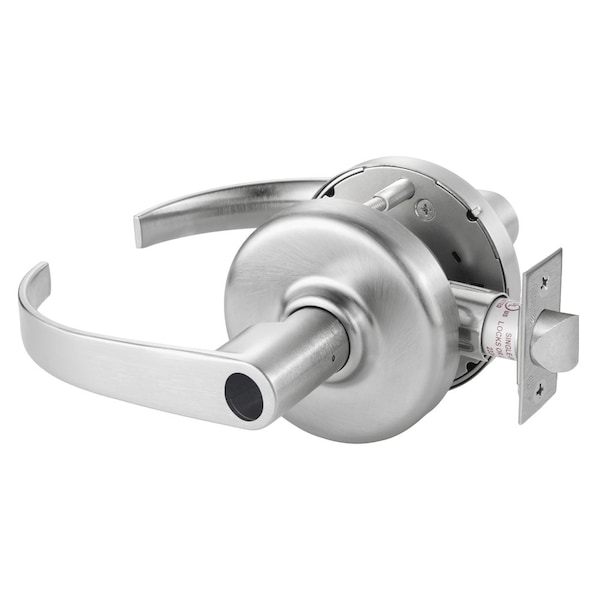 Grade 2 Entry or Office Cylindrical Lock, Princeton Lever, Less Conventional Cylinder, Satin Chrome
